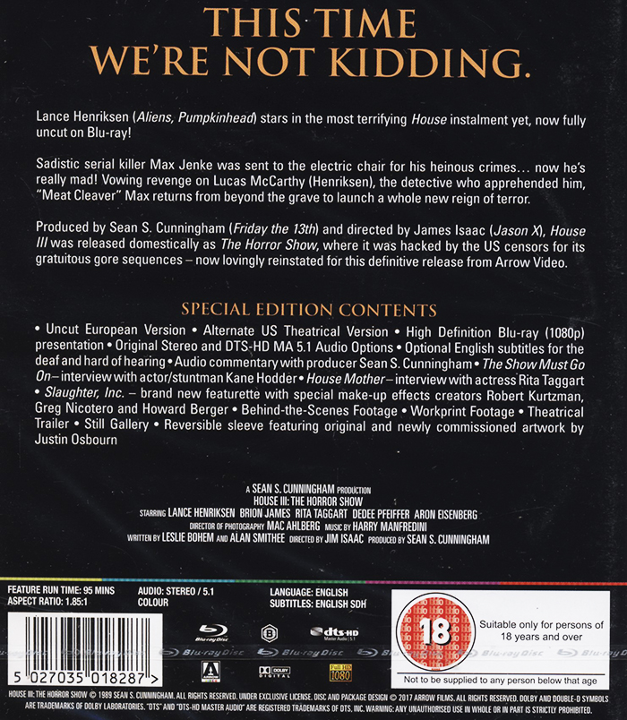House III: The Horror Show (ej svensk text) (Blu-ray) - 2