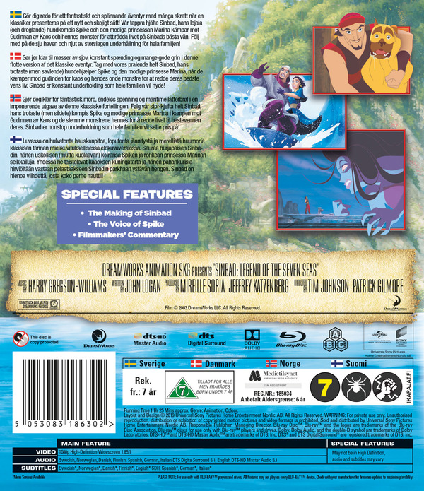 Sinbad - Legenden Om De Sju Haven (Blu-ray) - 2