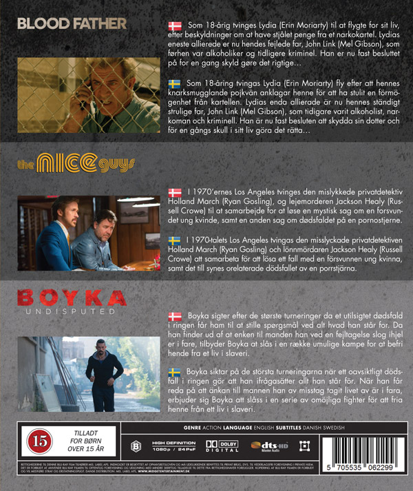 Blood Father / Nice Guys / Boyka (Blu-ray) - 2