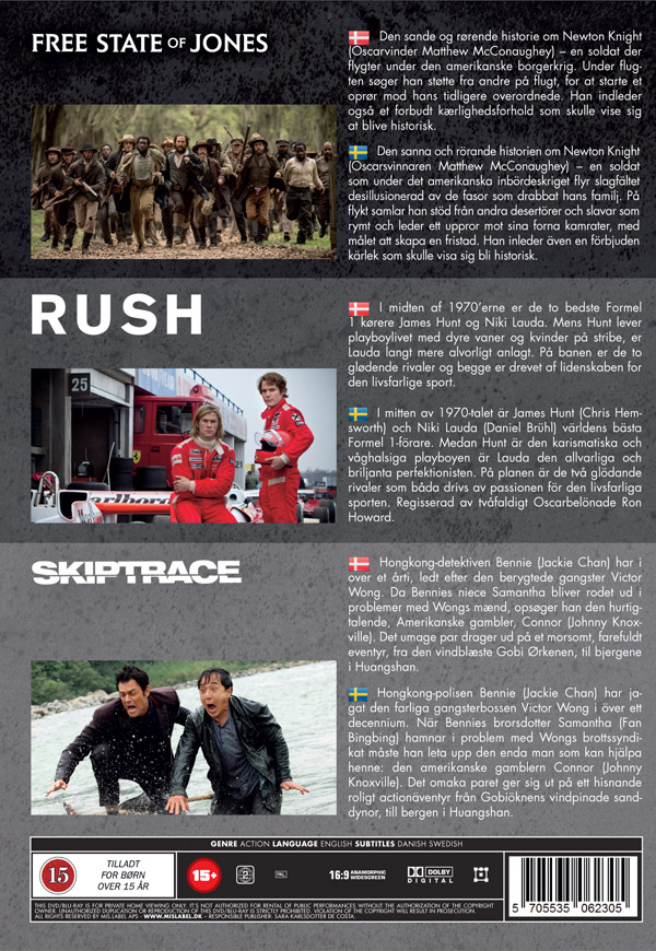 Free State of Jones / Rush / Skiptrace - 2