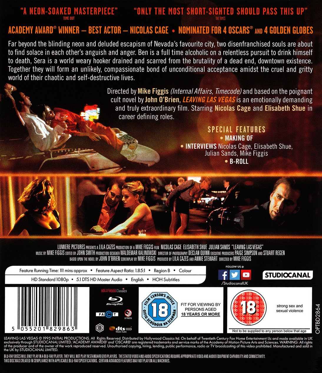 Leaving Las Vegas (ej svensk text) (Blu-ray) - 2