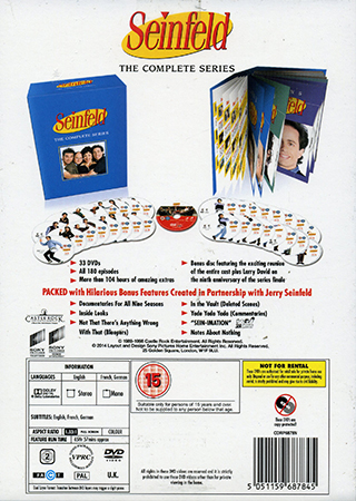 Seinfeld - Hela Serien (33-disc) (Säsong 1-3 ej svensk text) - 2