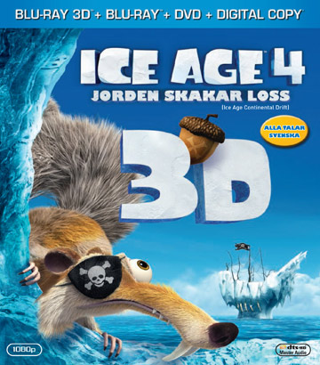 Ice Age 4 - Jorden Skakar Loss (Real 3D + Blu-ray + DVD)