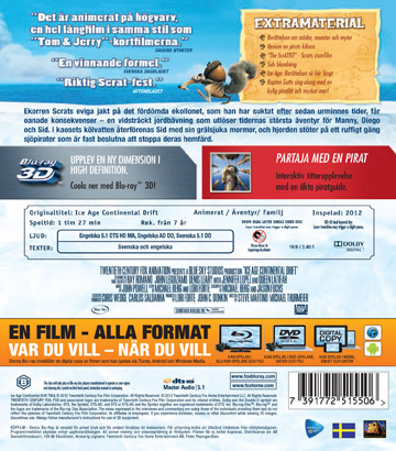 Ice Age 4 - Jorden Skakar Loss (Real 3D + Blu-ray + DVD) - 2