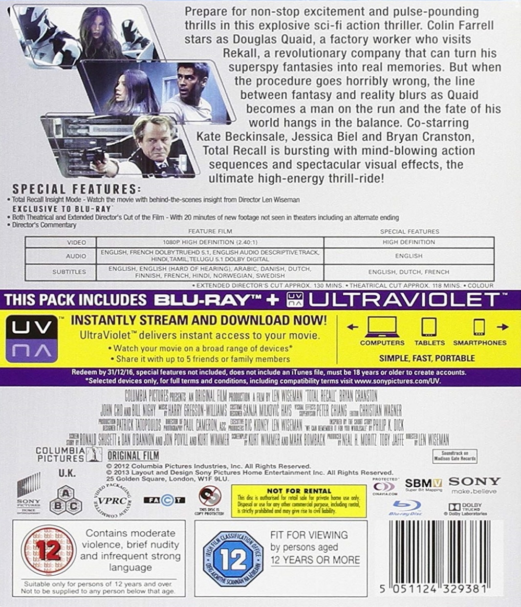 Total Recall (2012) (Blu-ray) - 2