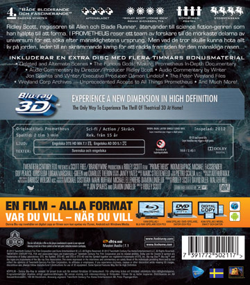Prometheus (Real 3D + Blu-ray + DVD) - 2