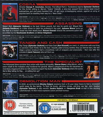 Stallone Collection (5-disc) (ej svensk text Demolition Man) (Blu-ray) - 2