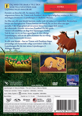 Lejonkungen 3 - Hakuna Matata (Disney) - 2