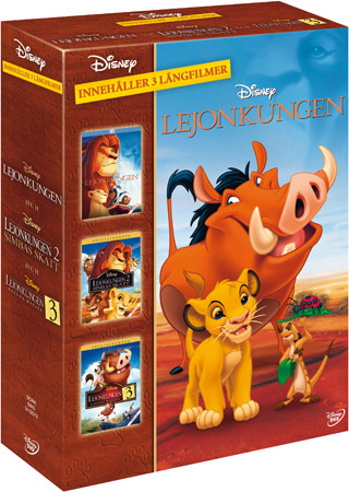 Lejonkungen Trilogi (Disney) (3-disc)