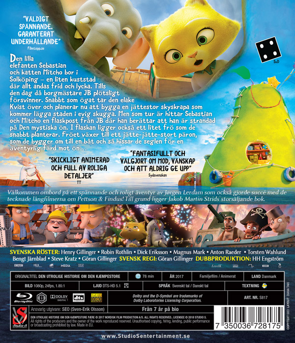 Den Otroliga Historien Om Det Jättestora Päronet (Blu-ray) - 2