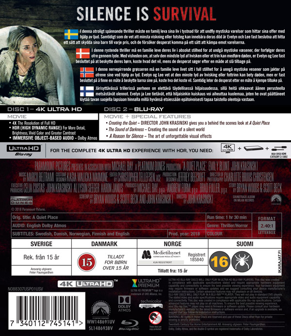 A Quiet Place (4K Ultra HD Blu-ray) - 2