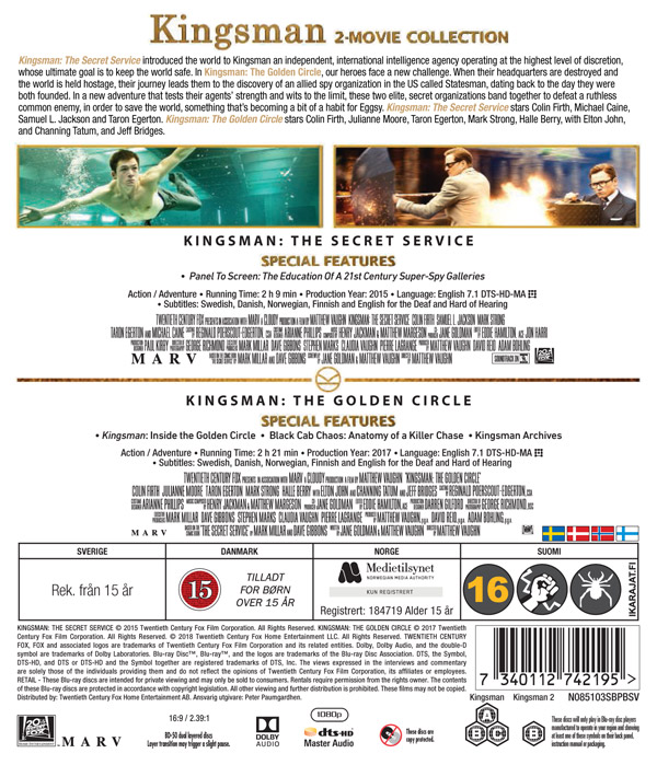 Kingsman 1-2 Box (Blu-ray) - 2