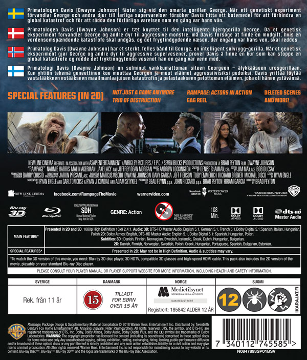 Rampage (Blu-ray 3D + Blu-ray) - 2