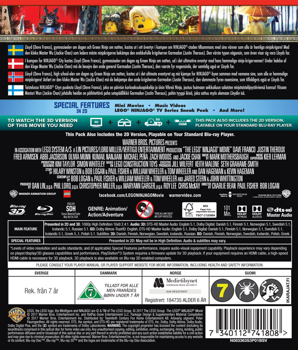 LEGO Ninjago Movie (Blu-ray 3D + Blu-ray) - 2