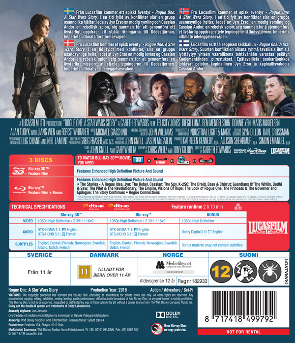 Rogue One: A Star Wars Story (Real 3D + Blu-ray) - 2