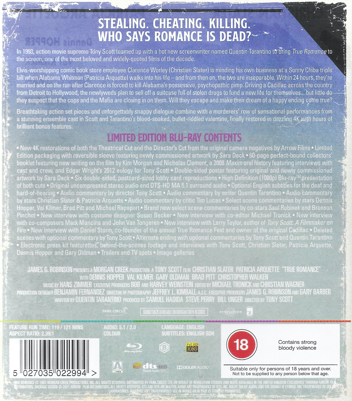True Romance - Limited Edition (ej svensk text) (Blu-ray) - 2