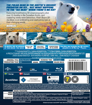 Polar Bears 3D - Ice Bear (Real 3D + Blu-ray) - 2