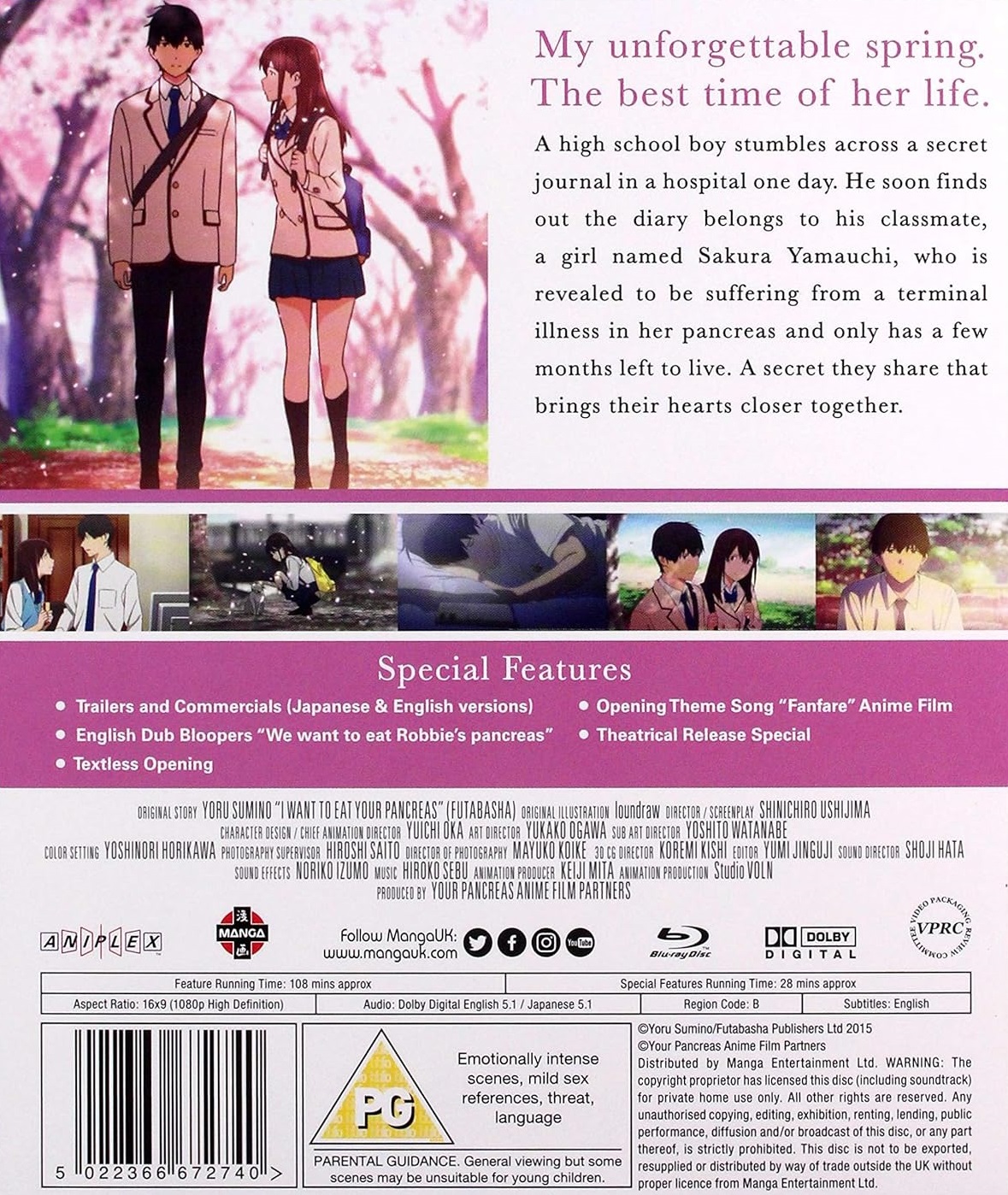 I Want To Eat Your Pancreas (ej svensk text) (Blu-ray) - 2