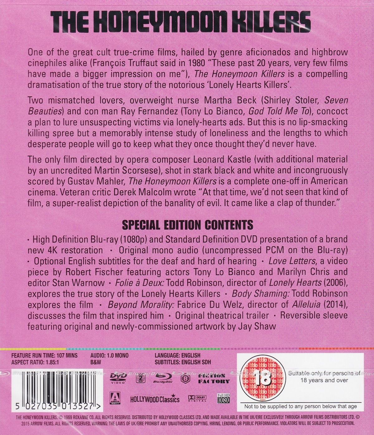 The Honeymoon Killers (ej svensk text) (Blu-ray + DVD) - 2