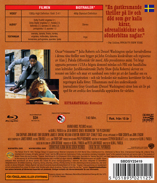 Pelikanfallet (Blu-ray) - 2