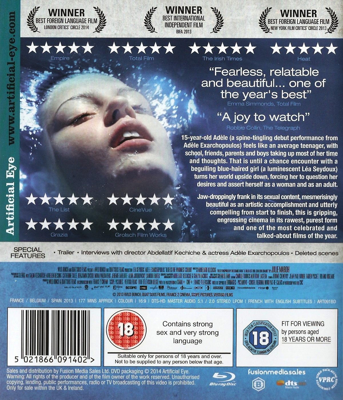 Blue Is The Warmest Colour (ej svensk text) (Bluray) Kvarnvideo.se