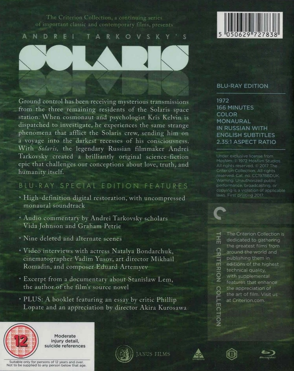 Solaris (Criterion Collection) (ej svensk text) (Blu-ray) - 2