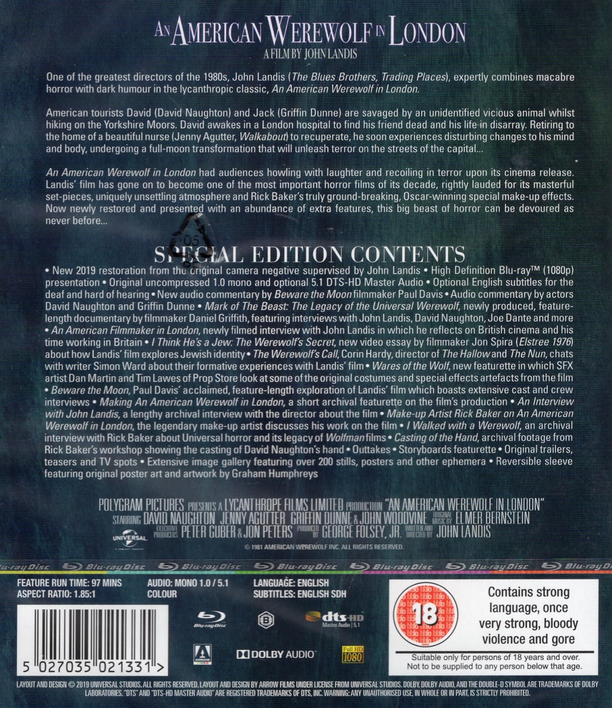 An American Werewolf In London (ej svensk text) (Blu-ray) - 2