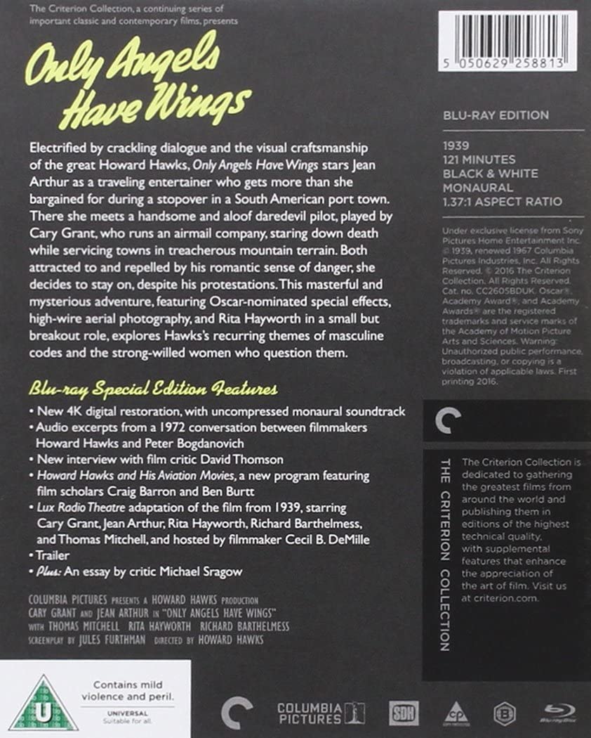 Only Angels Have Wings Criterion