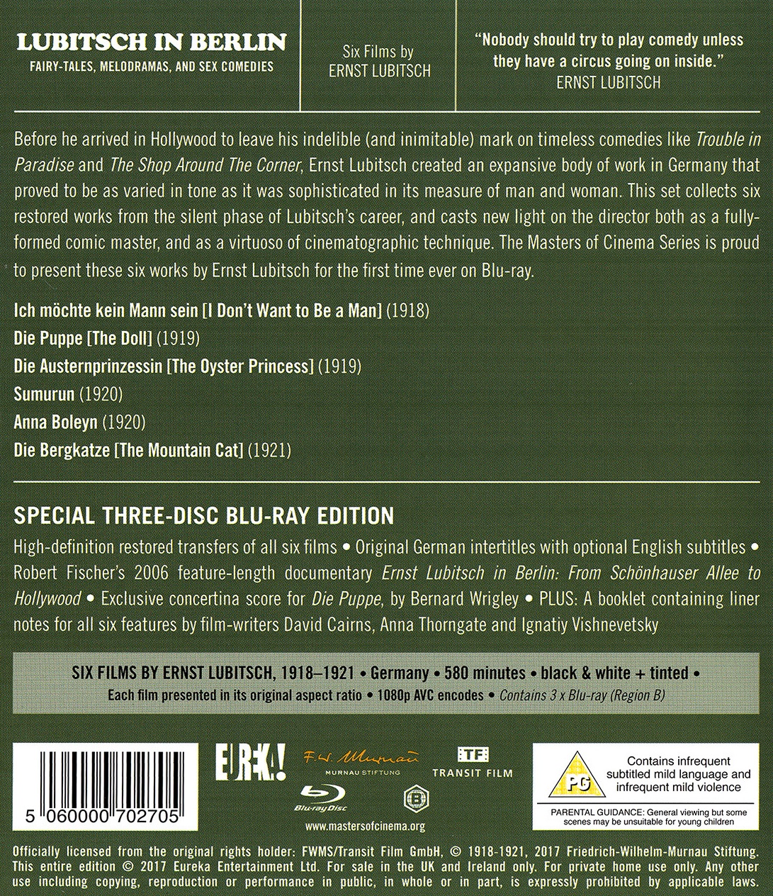 Lubitsch In Berlin - Fairy Tales Melodramas And Sex Comedies (ej svensk text) (Blu-ray) - 2