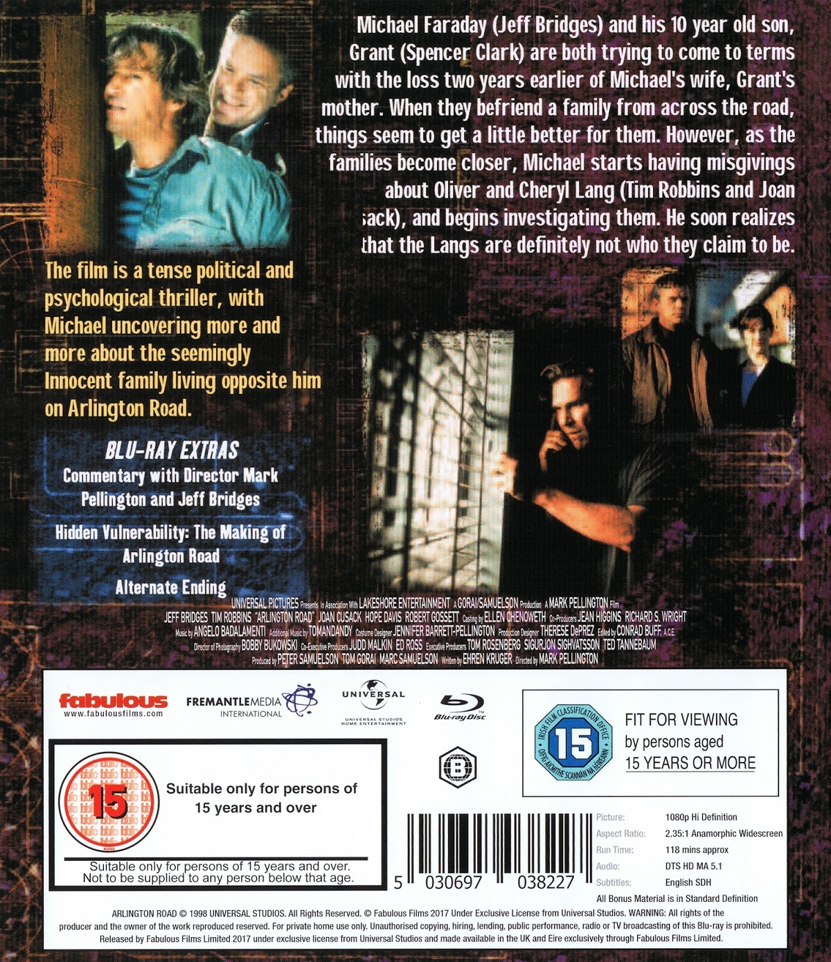 Arlington Road (ej svensk text) (Blu-ray) - 2