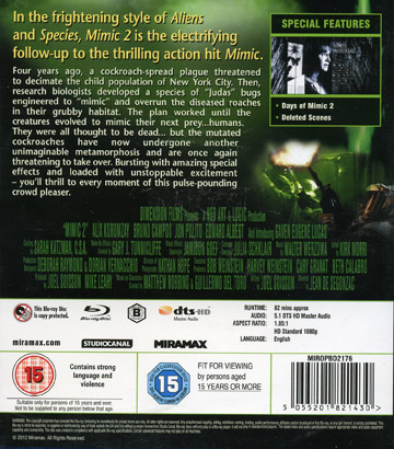 Mimic 2 (ej svensk text) (Blu-ray) - 2