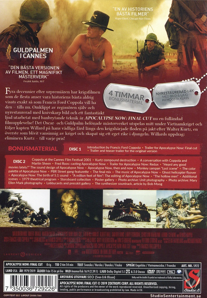 Apocalypse Now - Final Cut (2-disc Ultimate Edition) - 2