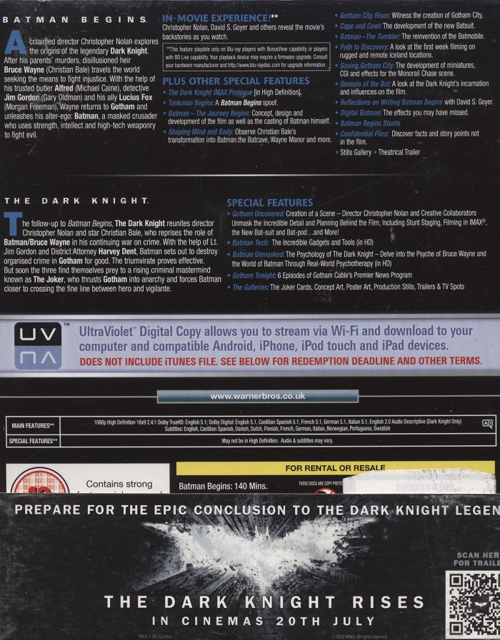 Dark Knight / Batman Begins (Blu-ray) - 2