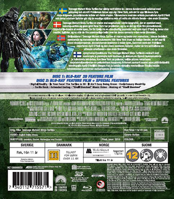 Teenage Mutant Ninja Turtles (Blu-ray + Real 3D) - 2