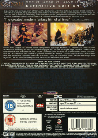 Conan the Barbarian - Definitive Edition (Steelbook) (2-disc) (ej svensk text) - 2