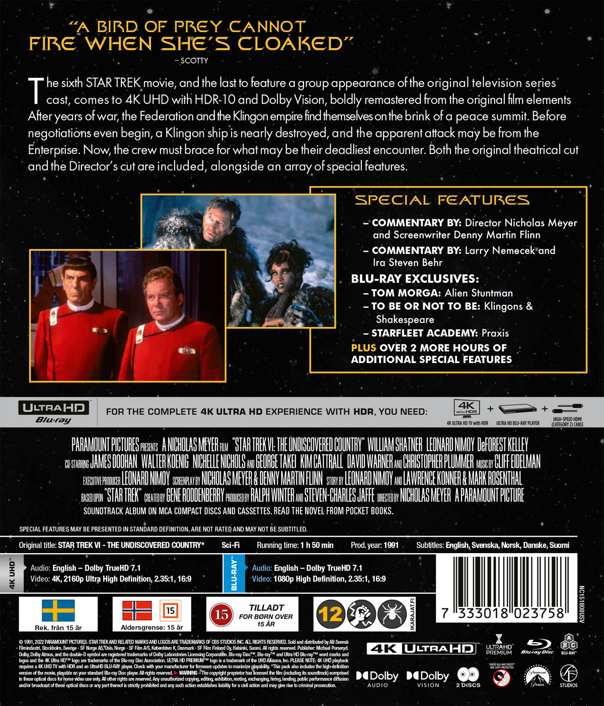 Star Trek 6 - The Undiscovered Country (4K Ultra HD + Blu-ray) - 2