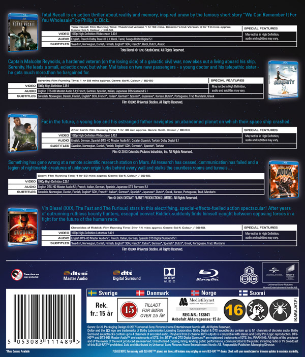 Sci-Fi Collection - Volym 2 (Blu-ray) - 2
