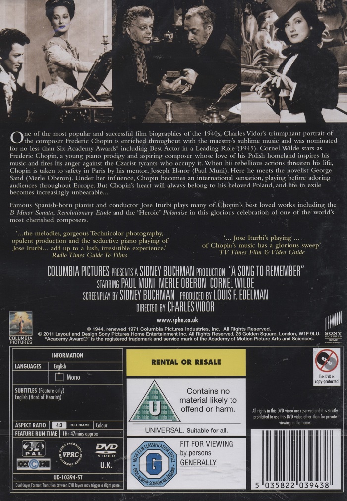 A Song To Remember (ej svensk text) - 2