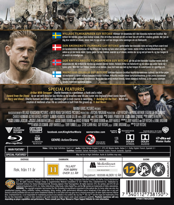 King Arthur - Legend of the Sword (Blu-ray) (Begagnad) - 2