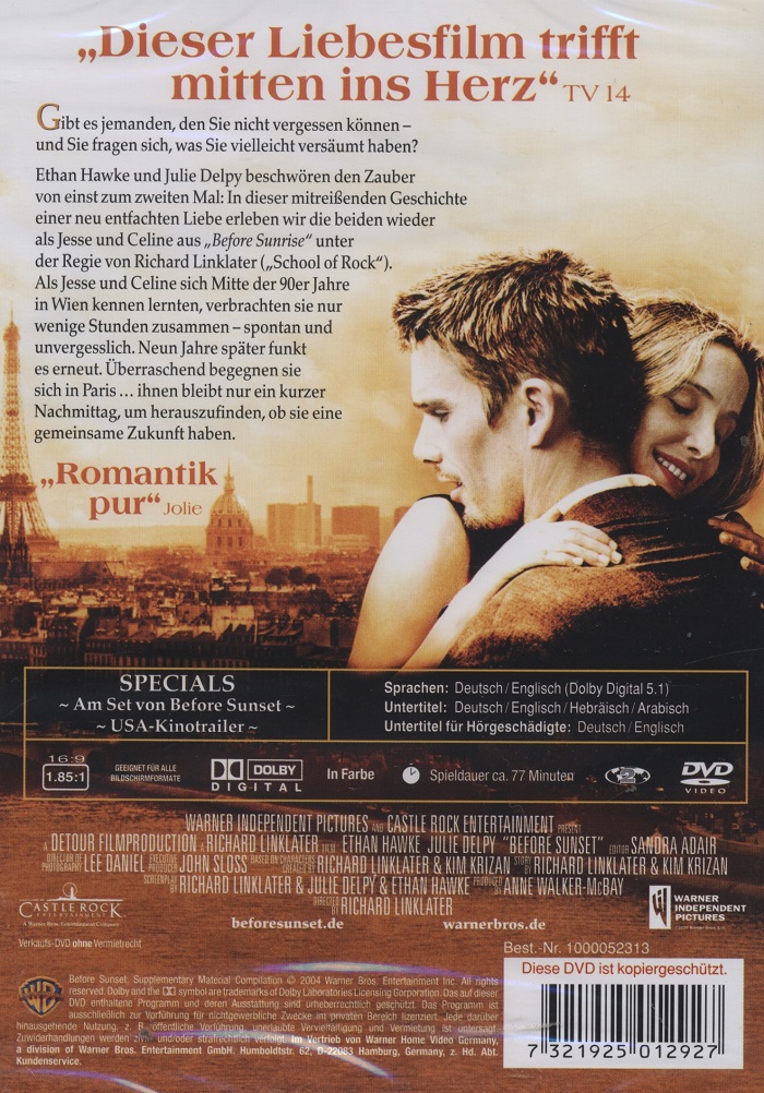 Before Sunset (ej svensk text) - 2