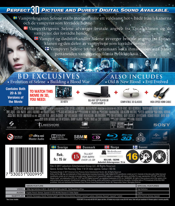Underworld - Blood Wars (Real 3D + Blu-ray) - 2