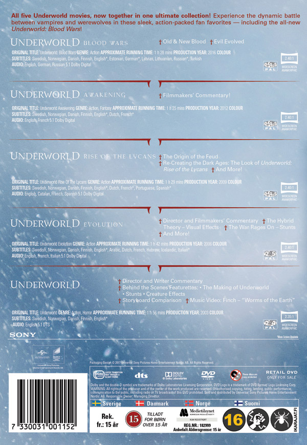 Underworld 1-5 Box - 2