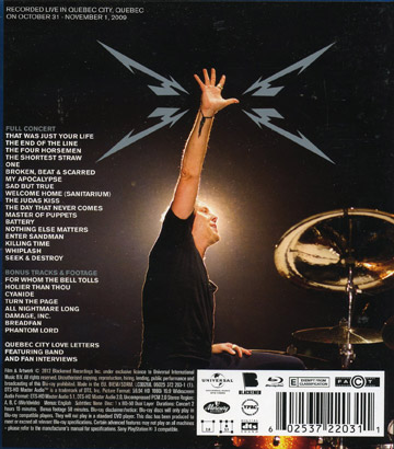 Metallica - Quebec Magnetic Live (Blu-ray) - 2
