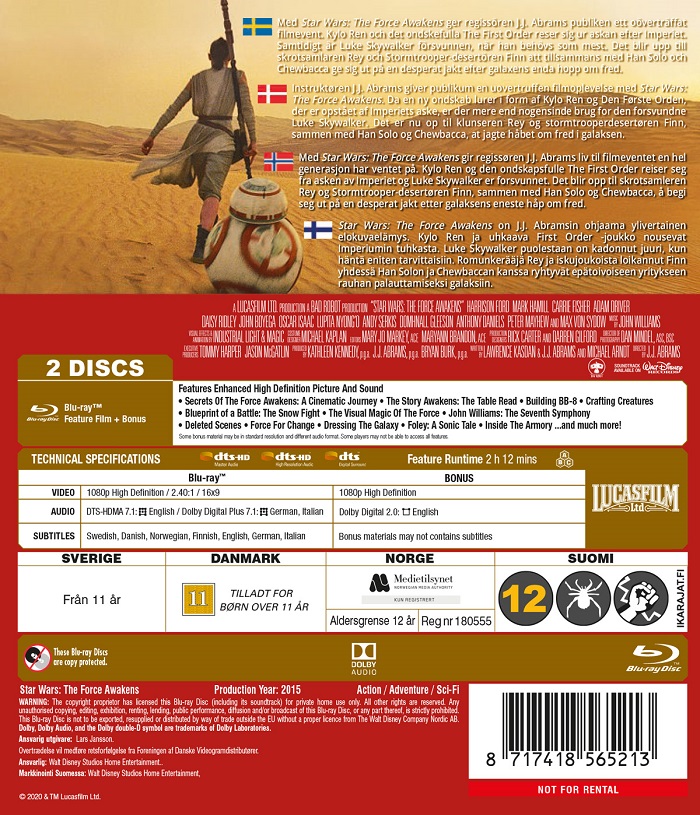 Star Wars VII - the Force Awakens (New Line Look) (Blu-ray) - 2