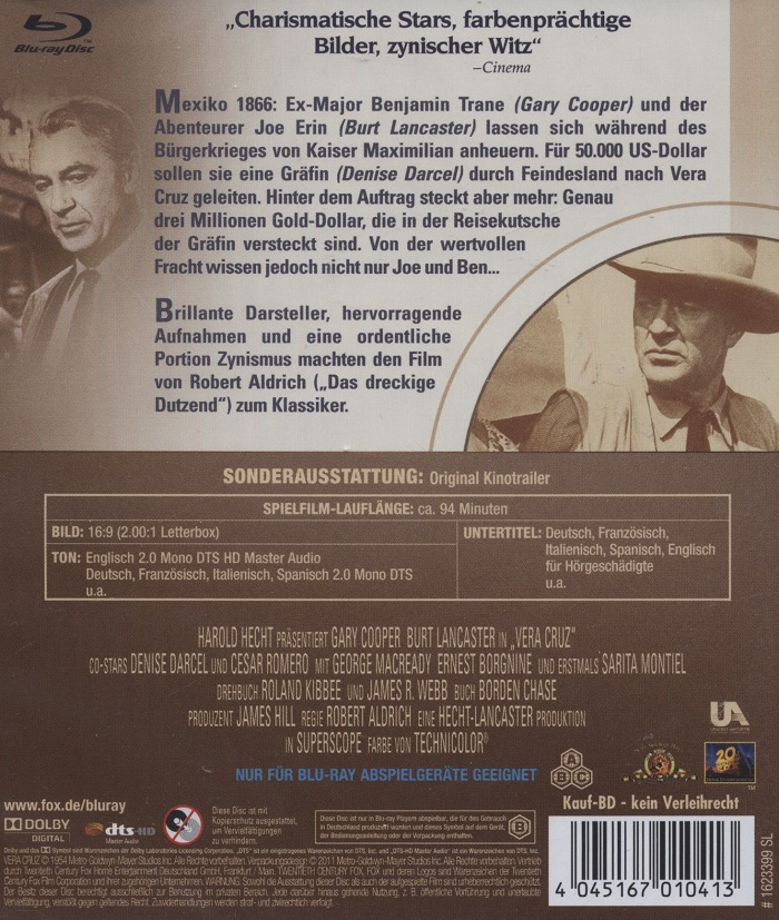 Vera Cruz (ej svensk text) (Blu-ray) - 2