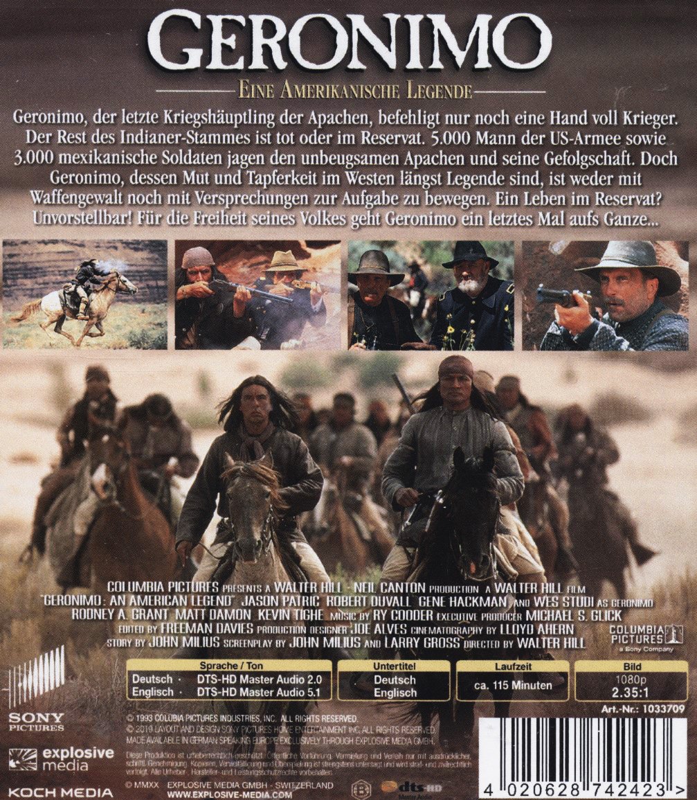 Geronimo (ej svensk text) (Blu-ray) - 2