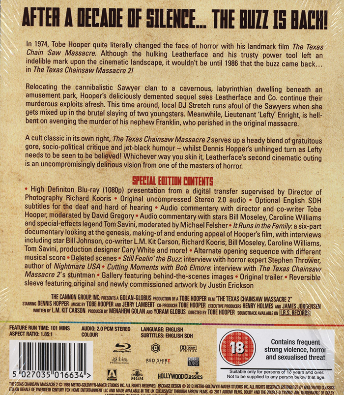 Texas Chainsaw Massacre 2 (ej svensk text) (Blu-ray) - 2