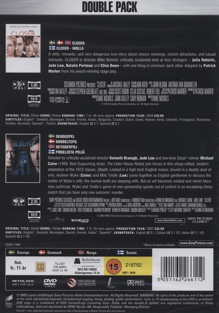 Closer / Sleuth - 2