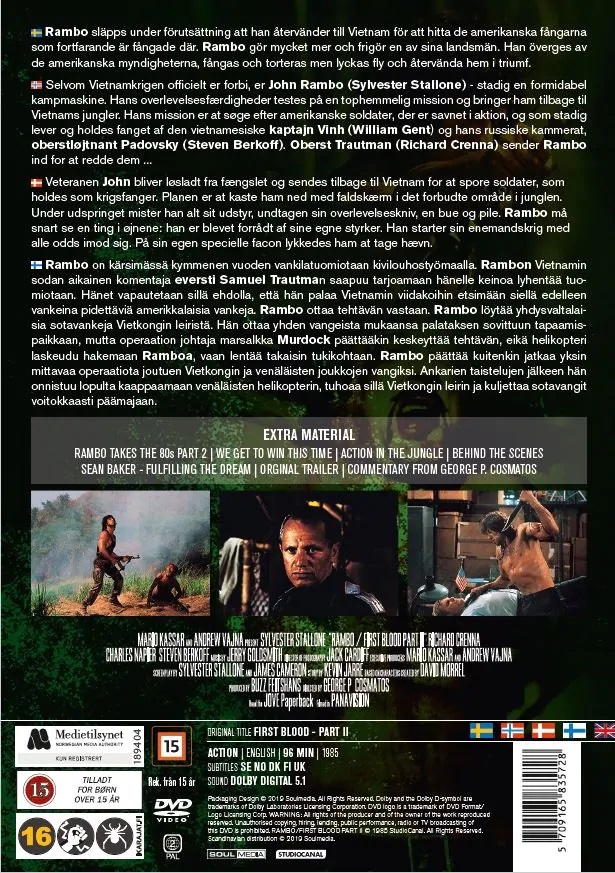 Rambo II - First Blood Part II (Nyrelease) (Begagnad) - 2