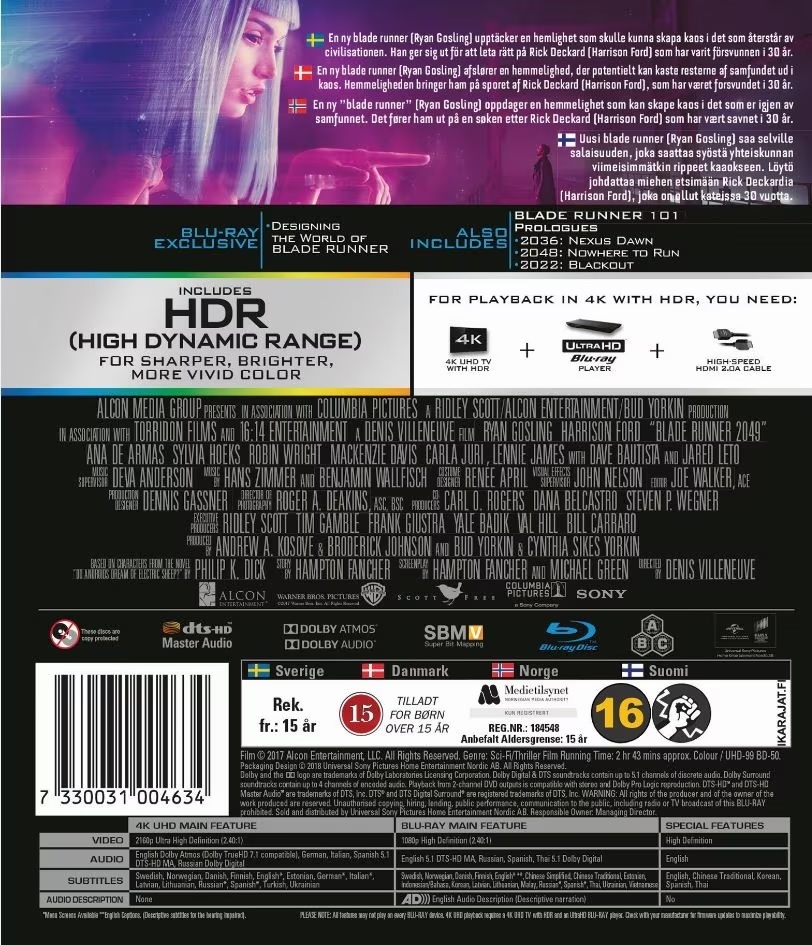Blade Runner 2049 - (4K Ultra HD + Blu-ray) - 2